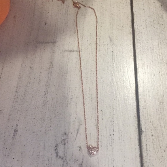 touchstone crystal Jewelry - Touchstone rose gold heart necklace